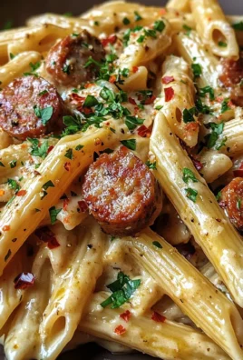 Creamy Spicy Honey Garlic Sausage Pasta
