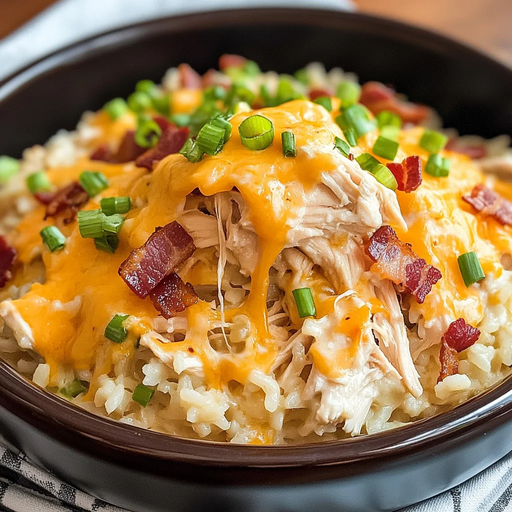 Crockpot Crack Chicken and Rice
