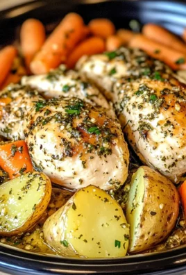 Easy Crockpot Garlic Herb Chicken & Veggies for Cozy Nights