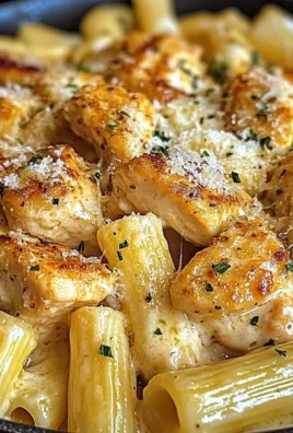 Garlic Butter Chicken Rigatoni with Parmesan