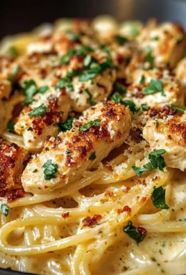 Garlic Parmesan Chicken Spaghetti with Spicy Cajun Cream Sauce