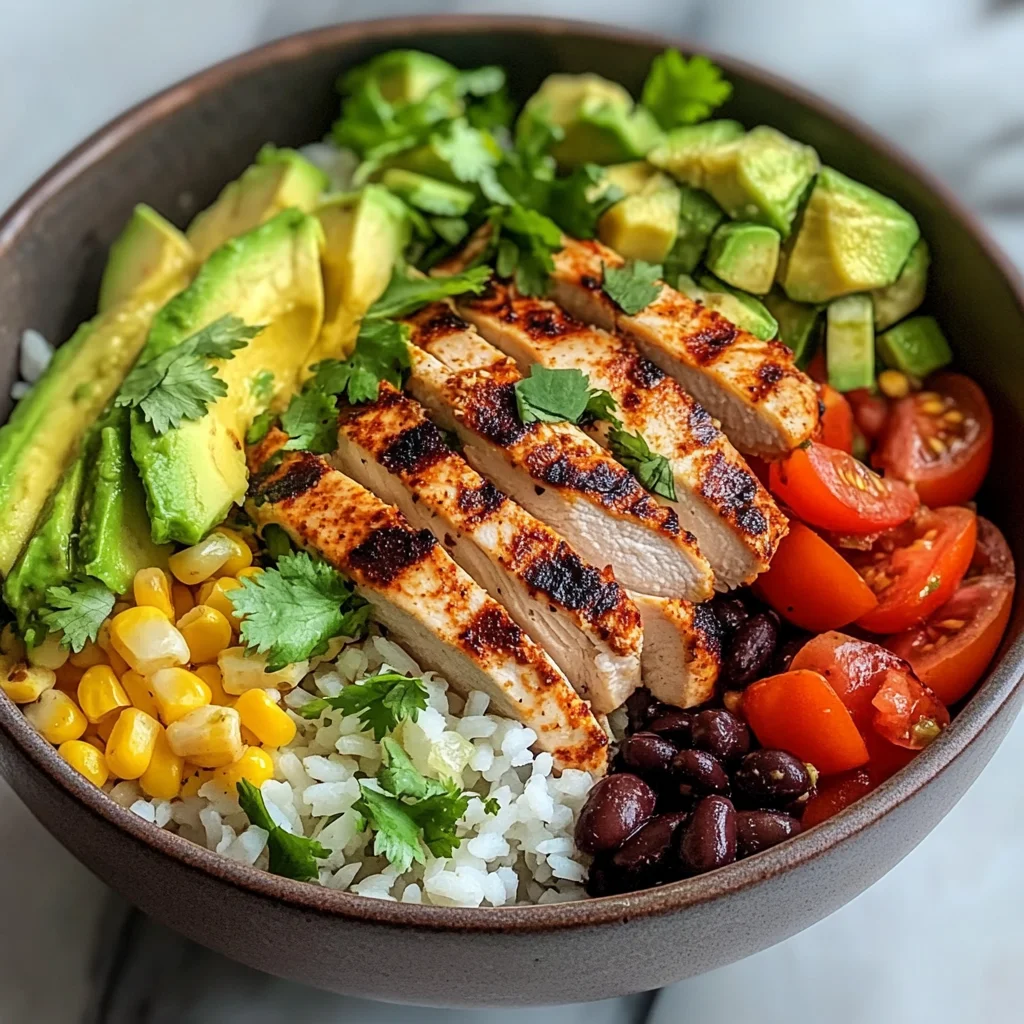 Healthy Chicken Burrito Bowl (High-Protein & So Satisfying)