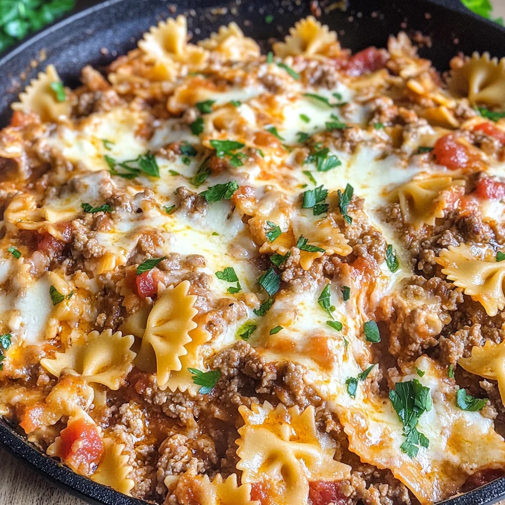 Healthy One Pot Skillet Lasagan