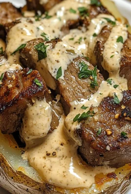 Loaded Baked Potato with Steak Bites
