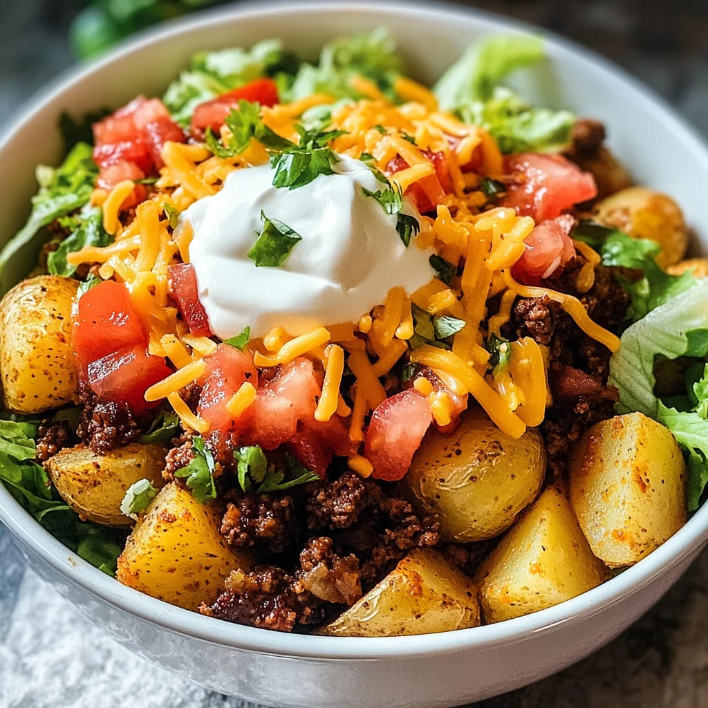 Loaded Taco Potato Bowls: The Ultimate Crispy & Cheesy Comfort Dinner
