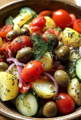 Mediterranean Potato Salad (No Mayo)