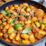 One Pan Italian Sausage Gnocchi