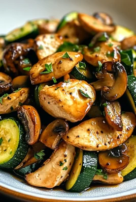 Savory Easy Zucchini Mushroom Chicken Stir Fry in 20 Minutes