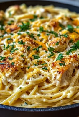 Spicy Cajun Three Cheese Chicken Spaghetti in Garlic Parmesan Cream