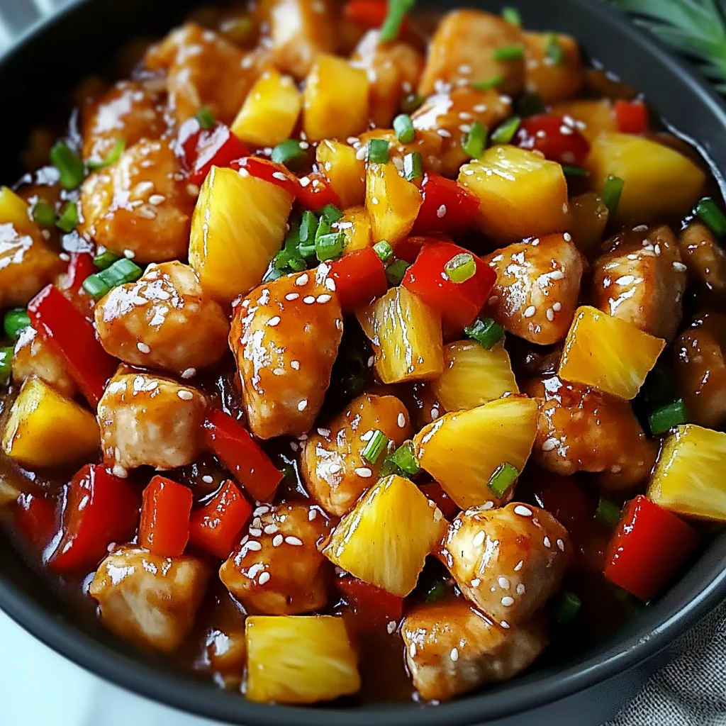 Sweet and Sour Chicken with Pineapple