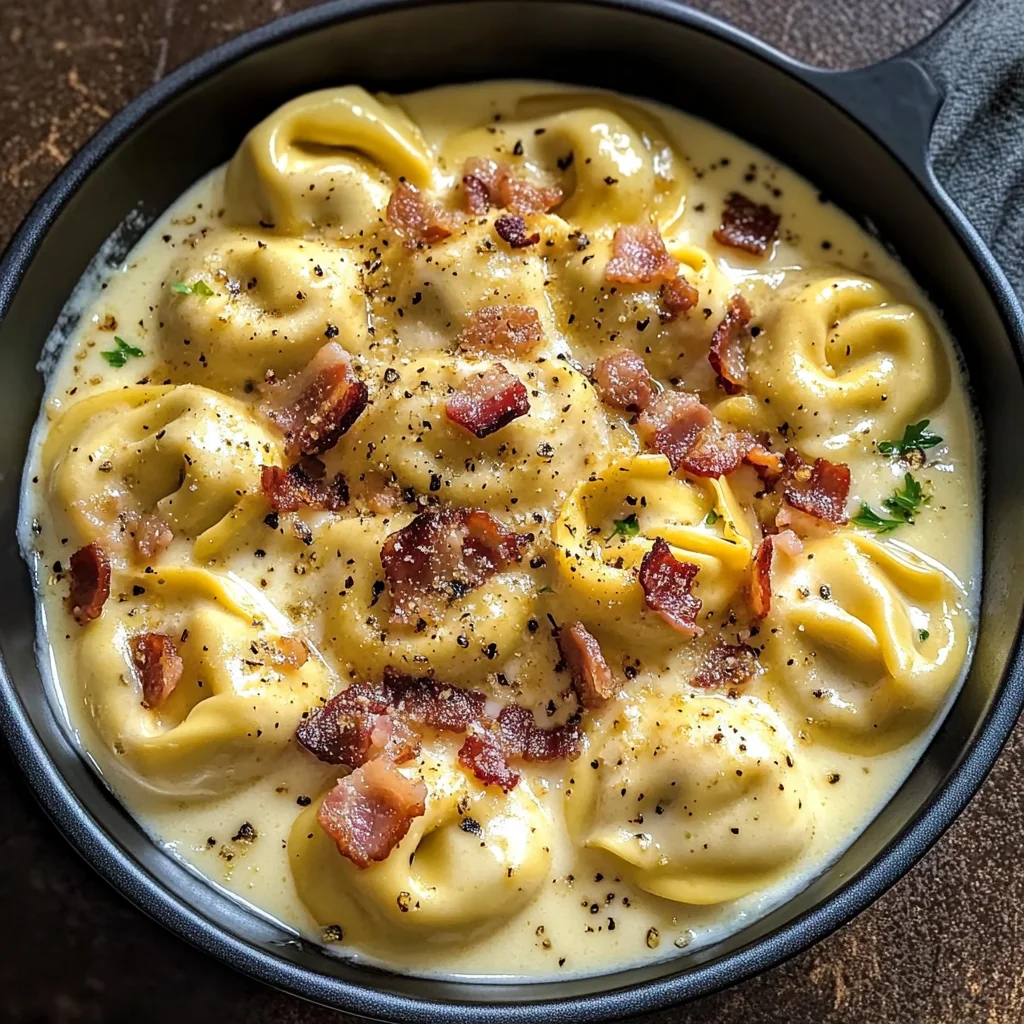 Tortellini Carbonara (30 minutes)