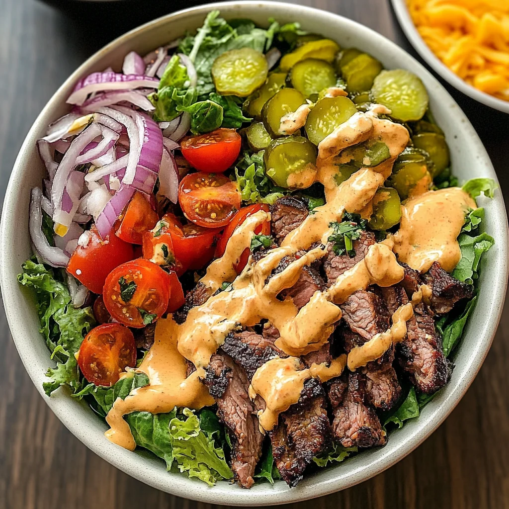 Ultimate Loaded Burger Bowl with Creamy Special Sauce Recipe