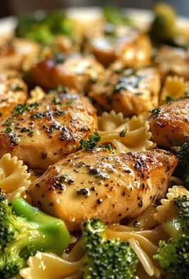 Zesty Cowboy Butter Chicken: Lemon Bowtie Pasta & Broccoli