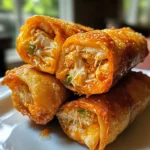 Air Fryer Buffalo Chicken Egg Rolls