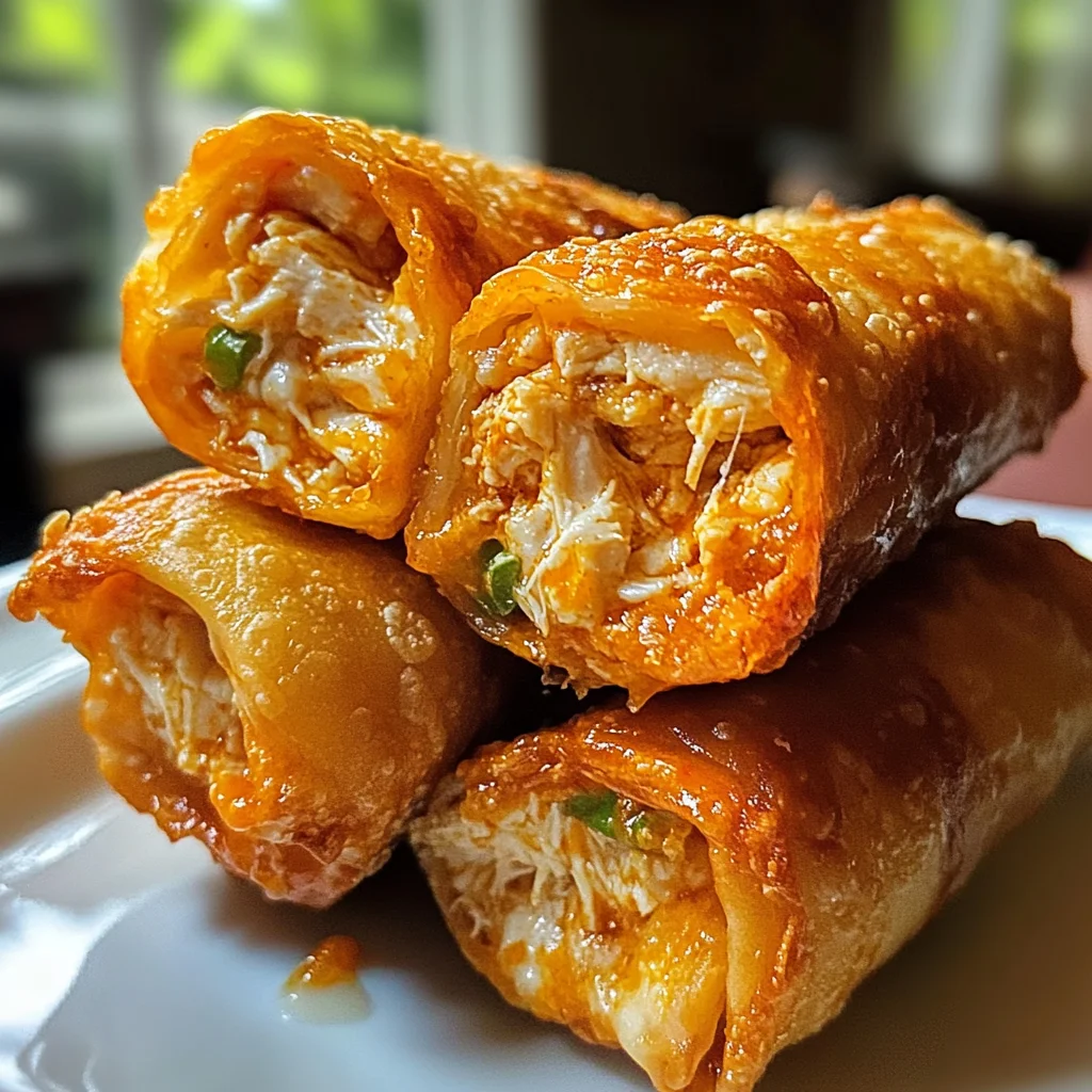 Air Fryer Buffalo Chicken Egg Rolls