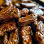 Air Fryer Honey Glazed Steak Strips