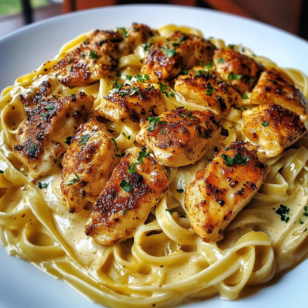 Bold Cajun Honey Butter Chicken Alfredo