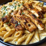 Cajun Garlic Chicken Penne in Cheesy Velveeta Sauce