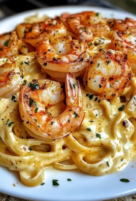Cajun Garlic Shrimp with Creamy Cajun Alfredo Fettuccine