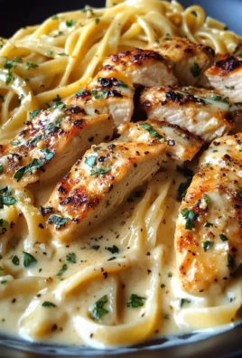 Cheesy Garlic Chicken Linguine in Creamy Cheddar Parmesan Sauce