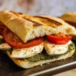 Chicken Pesto Caprese Sandwich