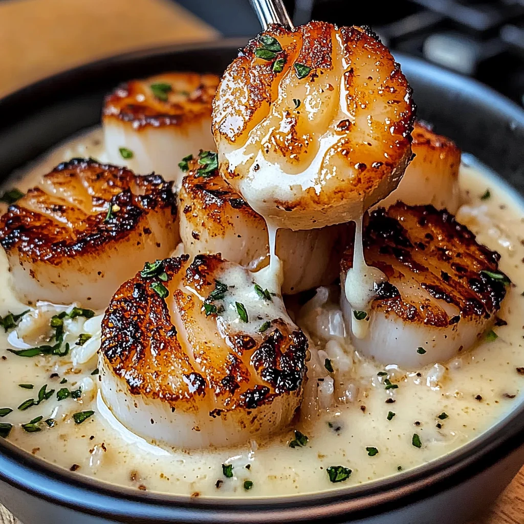Creamy Garlic Butter Scallop Bowl