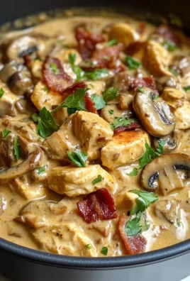 Creamy Masala Stroganoff with Chicken, Bacon, and Aromatic Spices