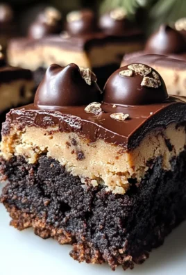 Double-Chocolate Holiday Cookie Dough Brownie Gems