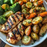 Epic Herb-Grilled Chicken with Roasted Veggie Medley