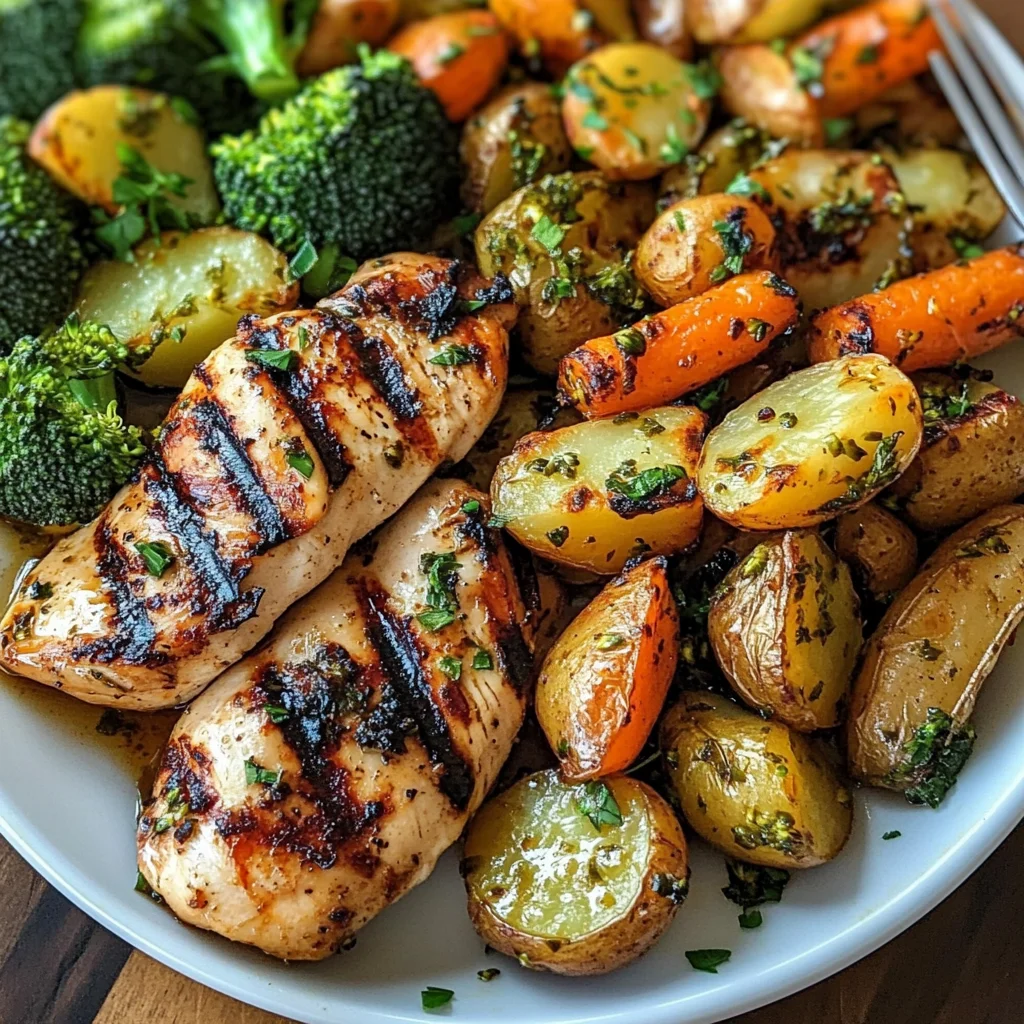 Epic Herb-Grilled Chicken with Roasted Veggie Medley