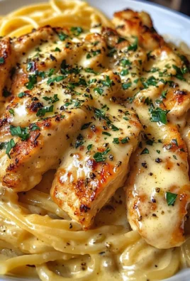 Garlic Butter Chicken Spaghetti with Cheesy Sauce