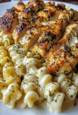 Garlic Herb Chicken with Creamy Mozzarella Parmesan Rotini