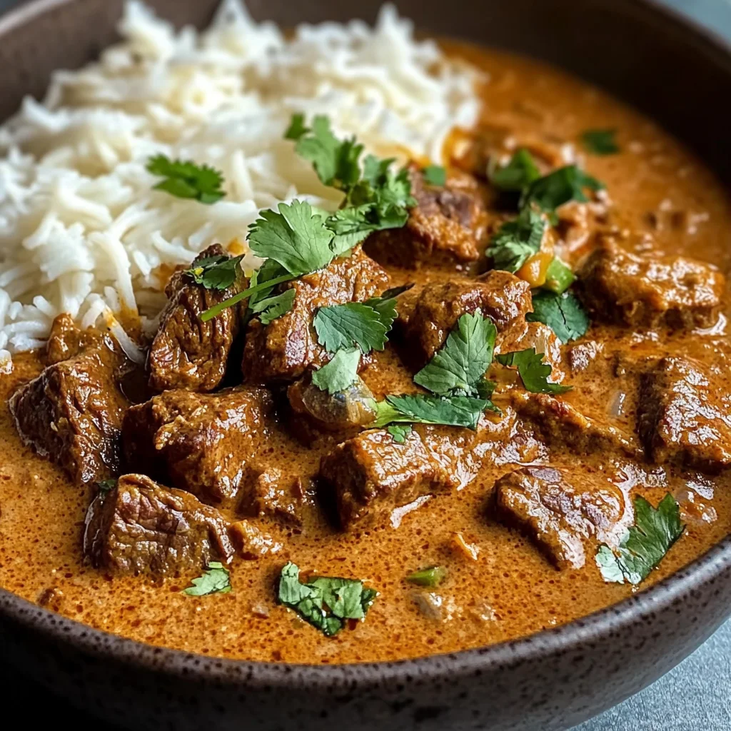 Hearty Slow-Simmered Beef in Creamy Coconut Curry