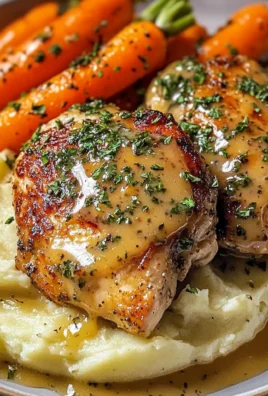 Heavenly Herbed Chicken with Creamy Mash & Glazed Carrots