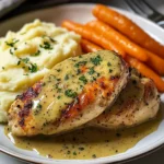 Herb Mustard Chicken with Mashed Potatoes & Glazed Carrots A Comfort Food Favorite