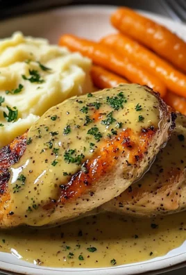 Herb Mustard Chicken with Mashed Potatoes & Glazed Carrots A Comfort Food Favorite