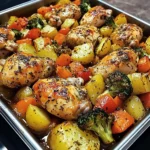Herb Roasted Chicken with Veggies & Potatoes