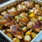 Insanely Good Garlic-Herb Chicken Thighs with Crispy Potatoes