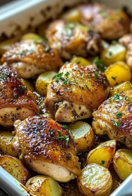 Insanely Good Garlic-Herb Chicken Thighs with Crispy Potatoes
