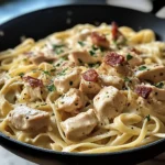 Lazy Day Chicken Carbonara Skillet