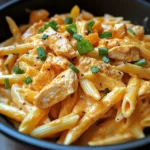 One-Pot Buffalo Ranch Chicken Penne