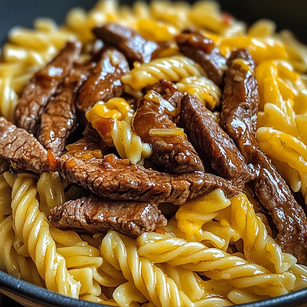 One-Pot Smoky Honey BBQ Steak Pasta