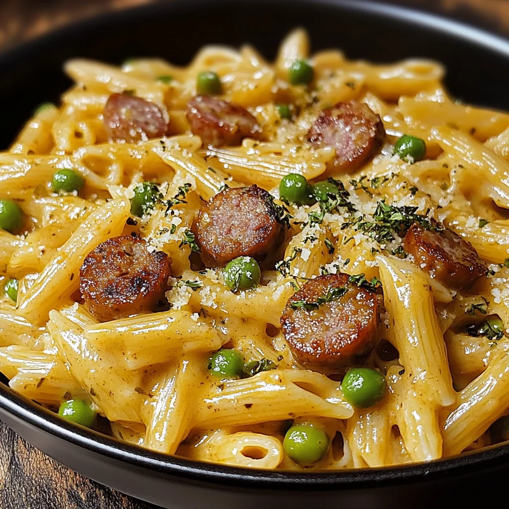 One-Pot Zesty Honey Mustard Sausage Pasta