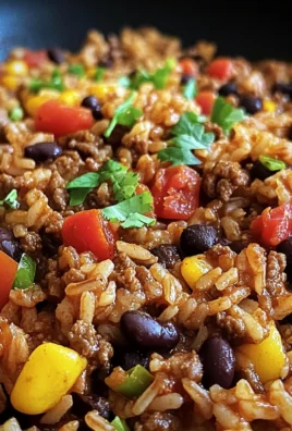 One-Skillet Smoky Honey Chili Beef Rice