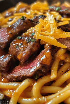 One-Skillet Spicy Honey BBQ Steak Pasta