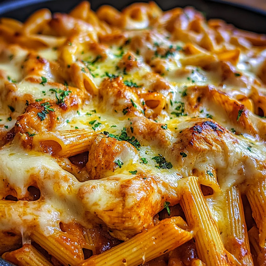 One Pan Bold Cheesy BBQ Chicken Pasta
