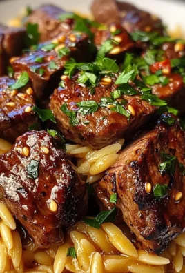 One Pot Bold Garlic Butter Honey BBQ Steak And Orzo