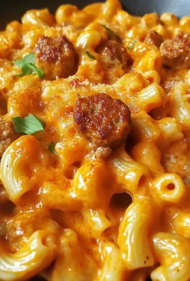 One Pot Creamy Buffalo Mac and Sausage