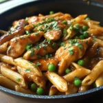 One Pot Honey Garlic BBQ Chicken Pasta