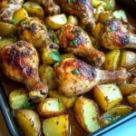 Roasted Chicken Drumsticks with Potatoes